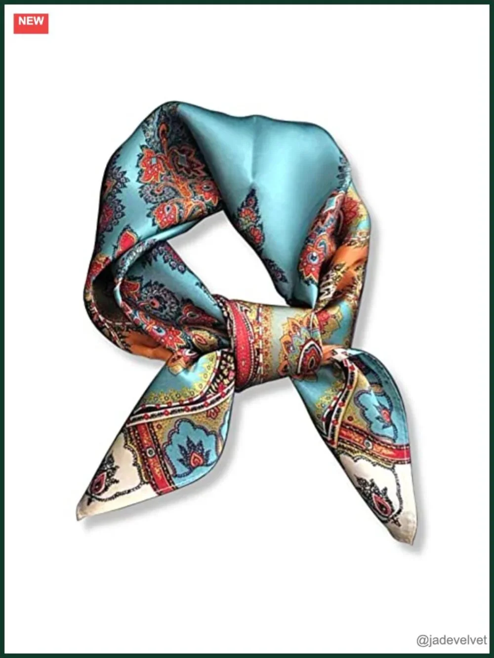 100% Pure Mulberry Silk Square Scarf 26x26 Neckerchief Headscarf Gift Packed